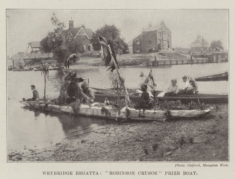 Weybridge Regatta, Robinson Crusoe-díjas hajó alkotó: English Photographer