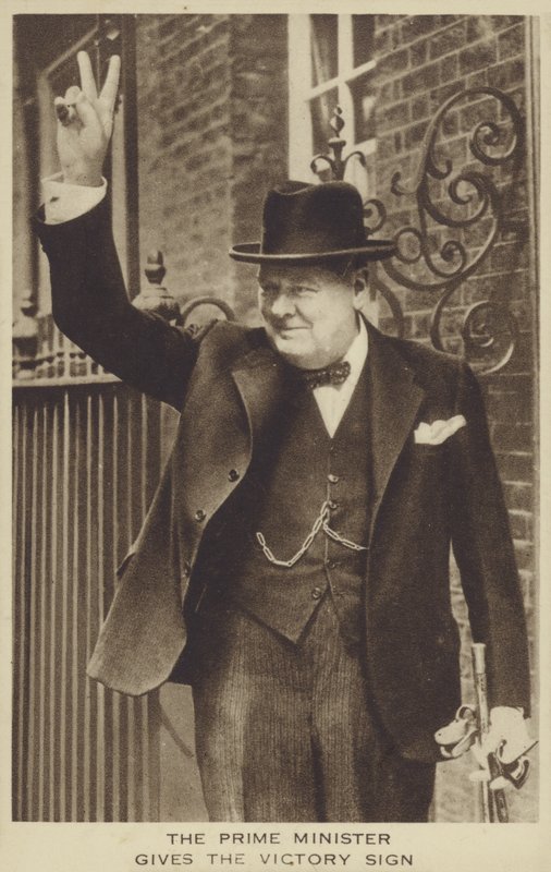 Winston Churchill (f/w fotó) alkotó: English Photographer