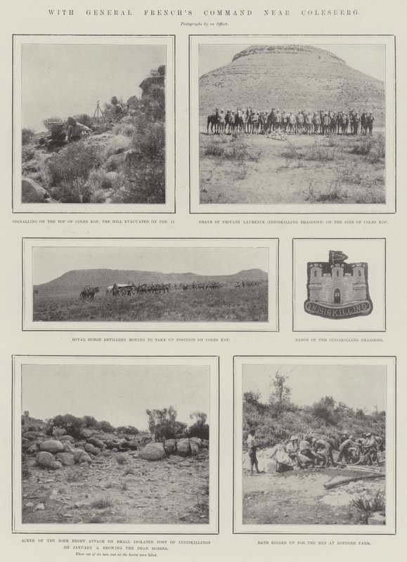 A francia tábornok parancsnokságával Colesberg közelében alkotó: English Photographer