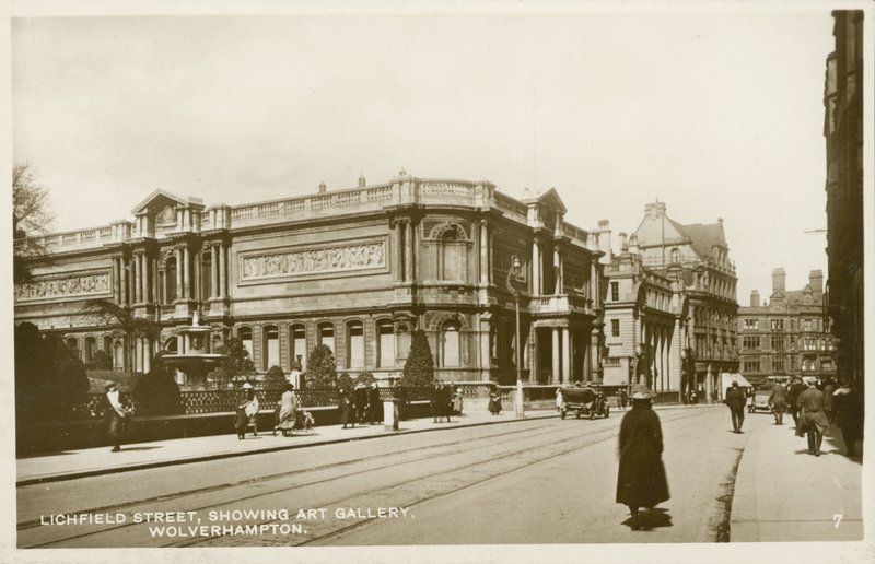 Wolverhampton Art Gallery, Lichfield Street (f/w fotó) alkotó: English Photographer