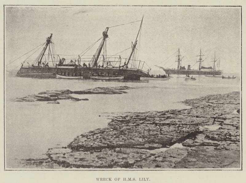 A HMS Lily roncsa alkotó: English Photographer