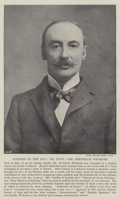 A nap írói, Frederick Wedmore alkotó: English Photographer