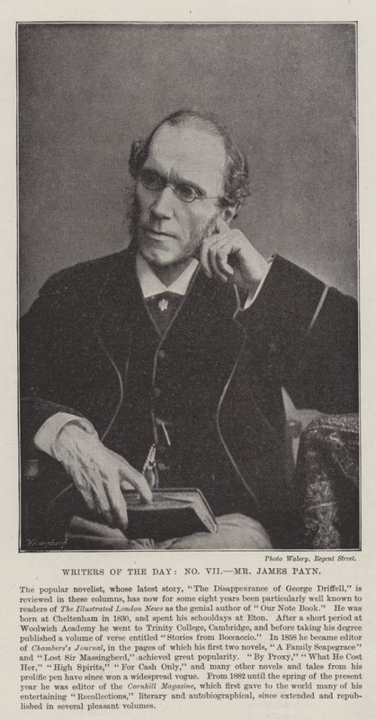 A nap írói, James Payn alkotó: English Photographer
