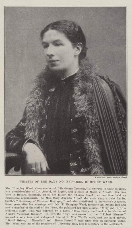 A nap írói, Mrs. Humphry Ward alkotó: English Photographer