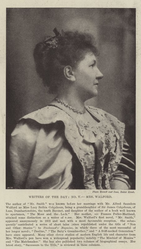 A nap írói, Mrs. Walford alkotó: English Photographer
