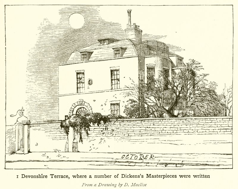 1 Devonshire Terrace, ahol számos Dickenss remekmű született alkotó: English School