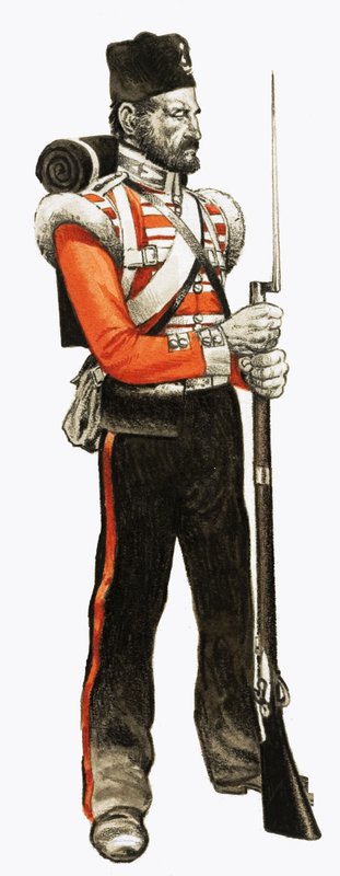 89. Lábközlegény 1854 gránátos alkotó: English School