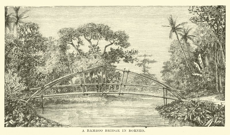 Egy bambusz híd Borneón alkotó: English School