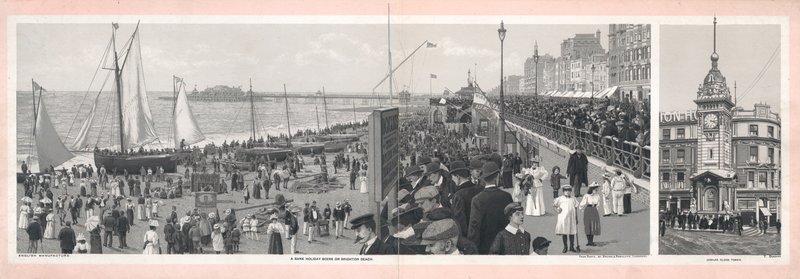 Egy banki ünnepi jelenet a Brighton Beach-en alkotó: English School