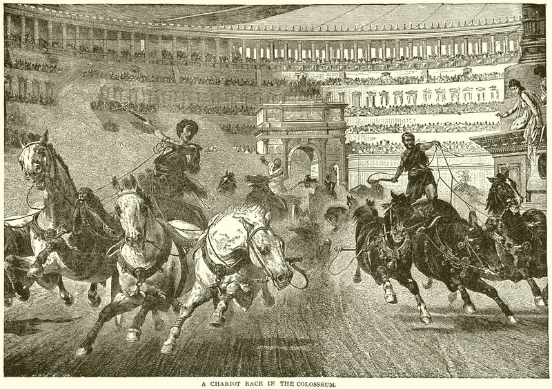Szekérverseny a Colosseumban alkotó: English School