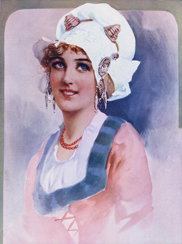 Egy holland lány (színes litó) alkotó: English School