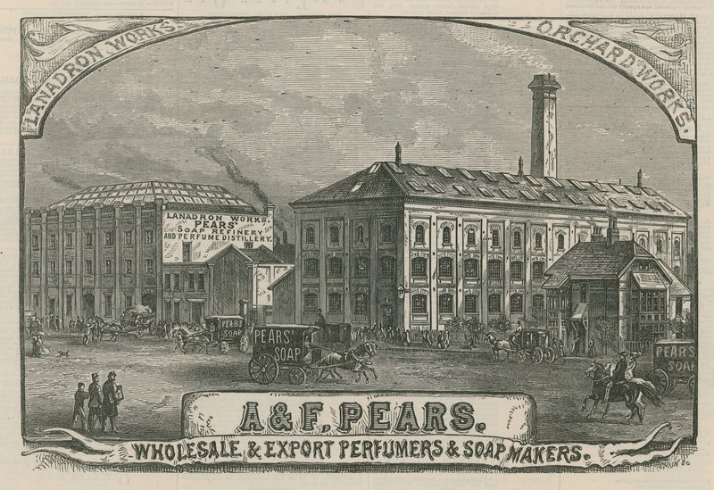 A & F körte, nagy- és exportparfüm- és szappankészítők alkotó: English School
