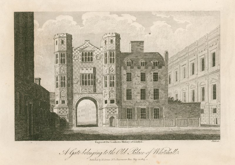 A Whitehall régi palotájához tartozó kapu alkotó: English School
