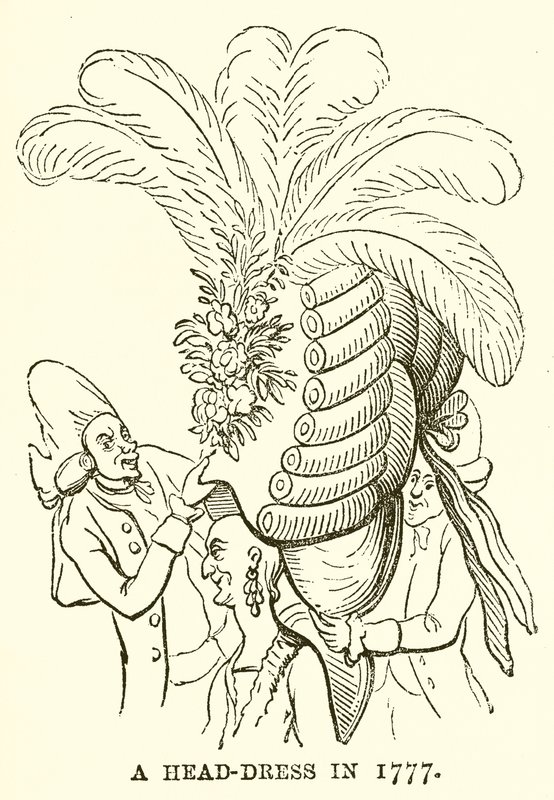 Egy fejfedő 1777-ben alkotó: English School