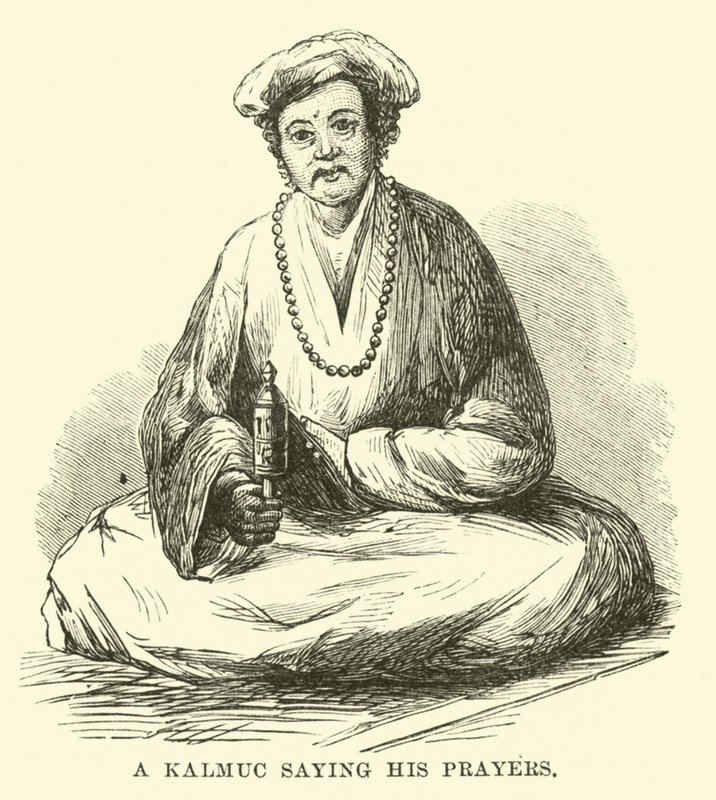 Egy kalmuc imádkozik alkotó: English School