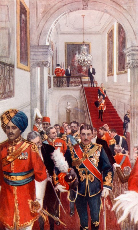Egy töltés a Szent Jakab-palotában alkotó: English School