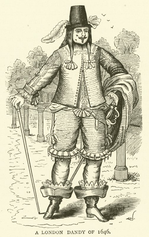 Egy londoni Dandy 1646-ból alkotó: English School