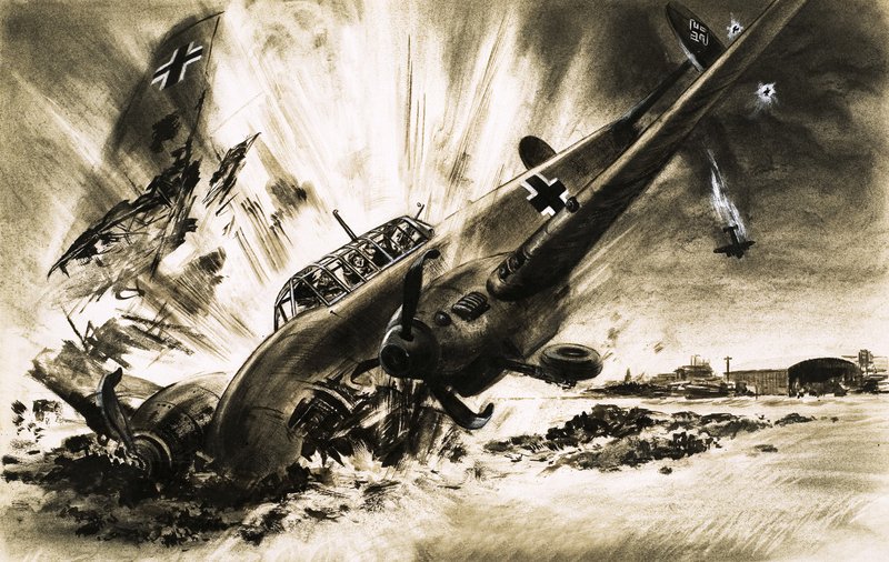 Egy Messerschmitt-baleset landol alkotó: English School
