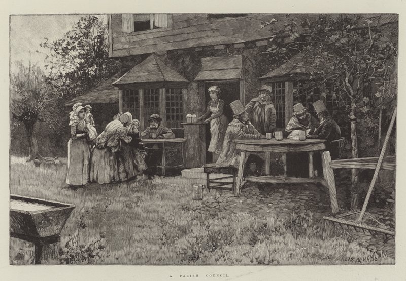 Egy egyházközségi tanács (metszet) alkotó: English School