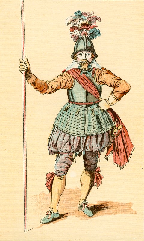 Egy Pikeman alkotó: English School