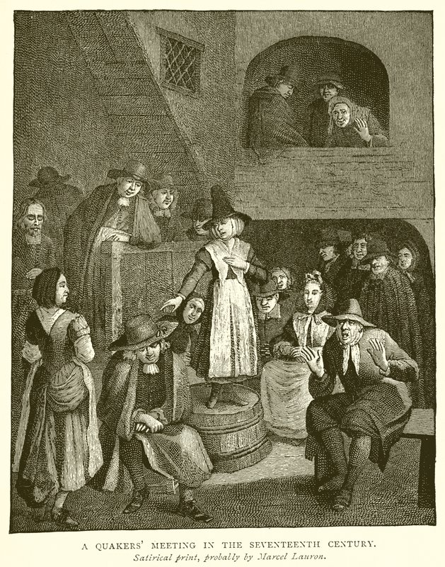 A kvékerek találkozója a tizenhetedik században alkotó: English School
