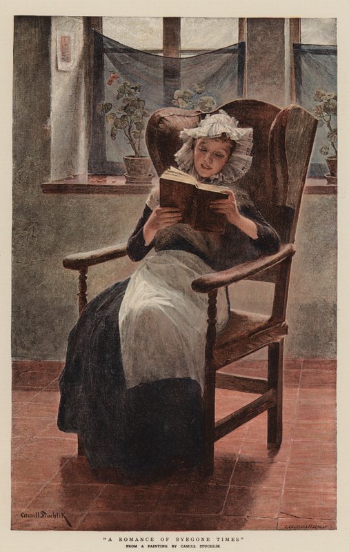 Elmúlt idők románca (chromolitho) alkotó: English School
