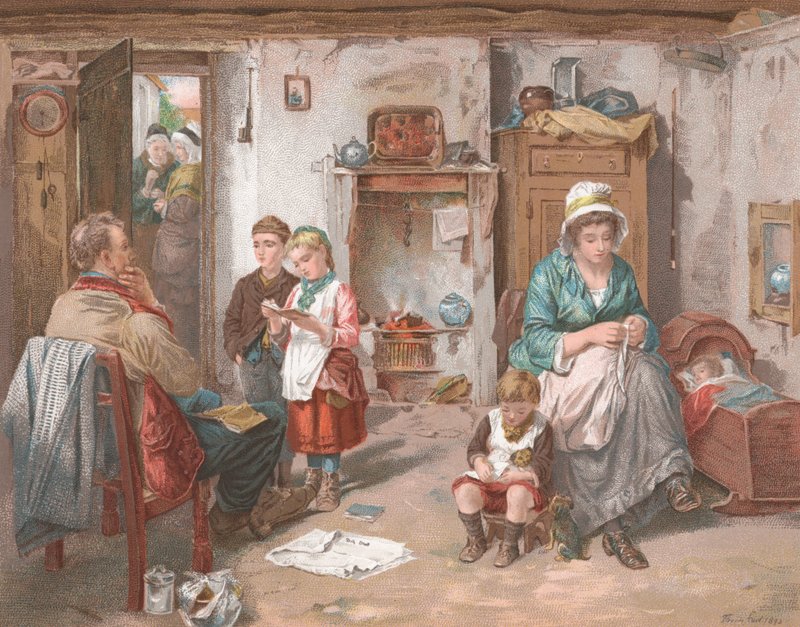 Iskolaszék egy kunyhóban alkotó: English School
