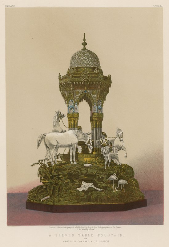 Ezüst asztali szökőkút, S. Garrard és társai, London alkotó: English School
