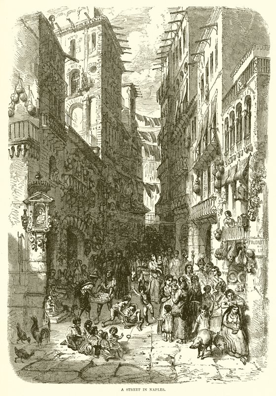 Egy utca Nápolyban alkotó: English School