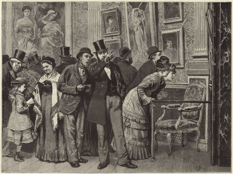Vasárnap délután egy képgalériában alkotó: English School