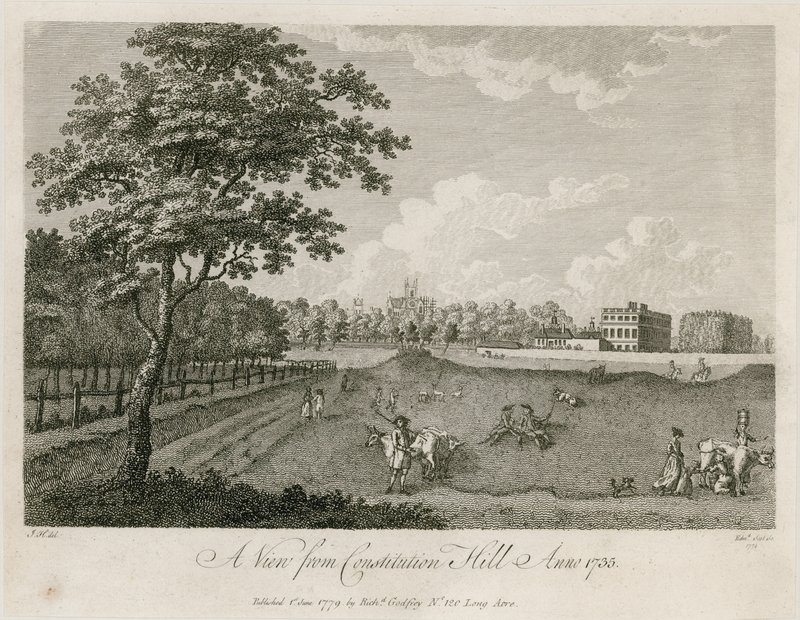 Kilátás az Alkotmányhegyről, 1735 alkotó: English School
