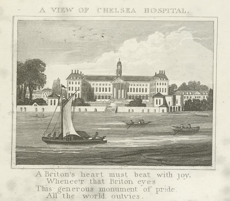 Kilátás a Chelsea Kórházra alkotó: English School