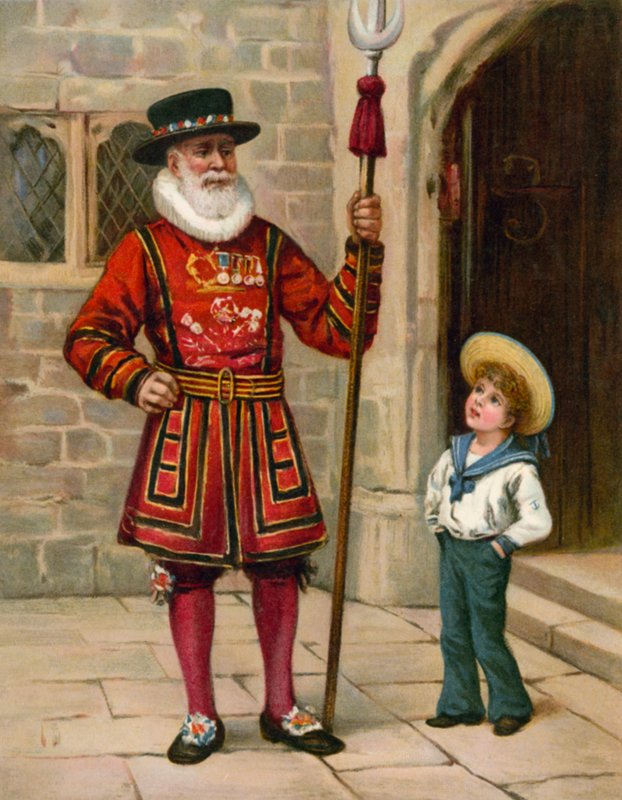 A gárda egyik tagja alkotó: English School