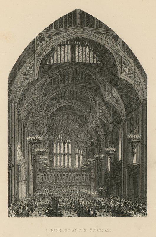 Bankett a Guildhallban alkotó: English School