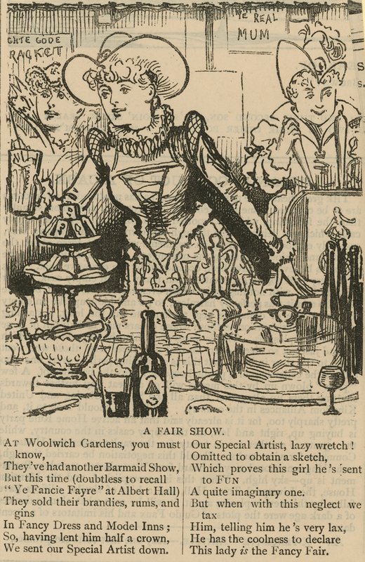 Egy vásár a Woolwich Gardensben alkotó: English School