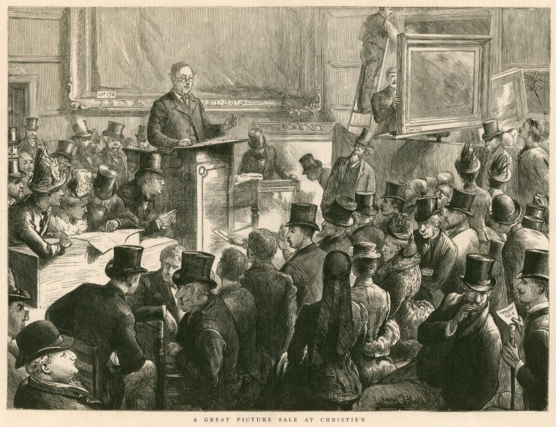 Nagyszerű képkiárusítás a Christies-nél alkotó: English School