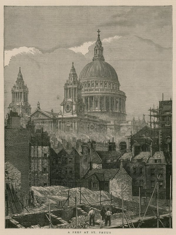 Egy pillantás a londoni St Pauls-ba alkotó: English School