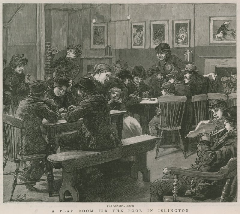 Játszószoba szegények számára Islingtonban: Az általános szoba alkotó: English School