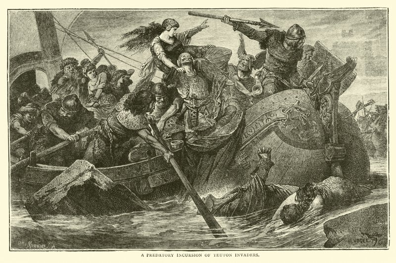 A teuton hódítók ragadozó betörése alkotó: English School