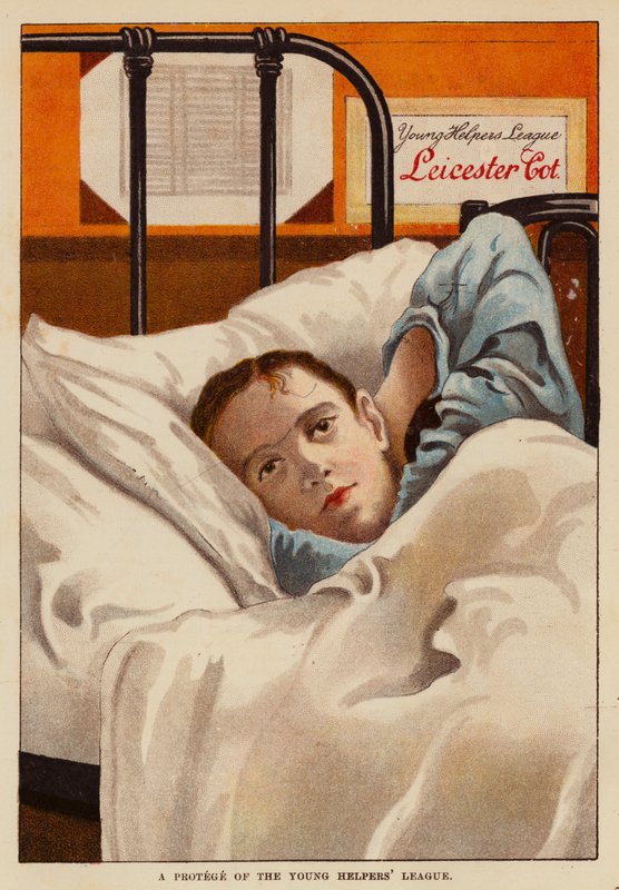 A Fiatal Segítők Ligájának pártfogoltja (színes litográfia) alkotó: English School