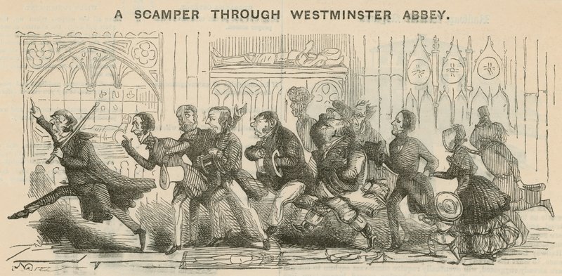 Séta a Westminster Abbey-n keresztül alkotó: English School
