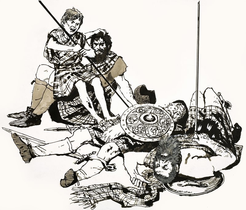 Jelenet Andrew Lang „Ian, a katona fia” című történetéből alkotó: English School