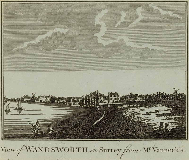 Wandsworth kilátása Surreyben alkotó: English School
