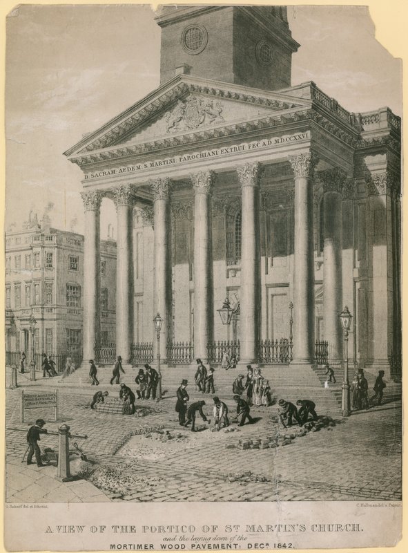 Kilátás a Szent Márton-templom karzatára alkotó: English School