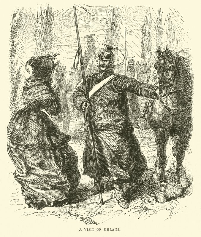 Uhlánok látogatása, 1871. március alkotó: English School