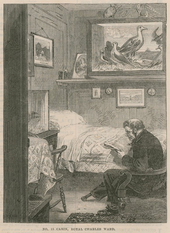 Látogatás a Greenwich Kórházban; No. 15 Cain, Royal Charles Ward alkotó: English School