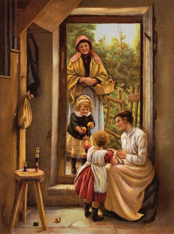 Üdvözlő látogatás (chromolitho) alkotó: English School