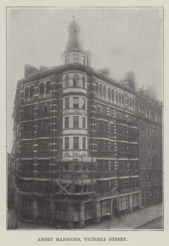 Abbey Mansions, Victoria Street (metszet) alkotó: English School