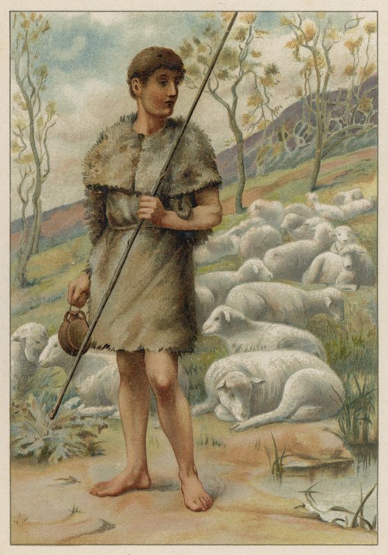 Ábel és a juhai (kromolito) alkotó: English School