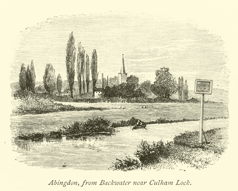 Abingdon, a Culham Lock melletti Backwaterből alkotó: English School